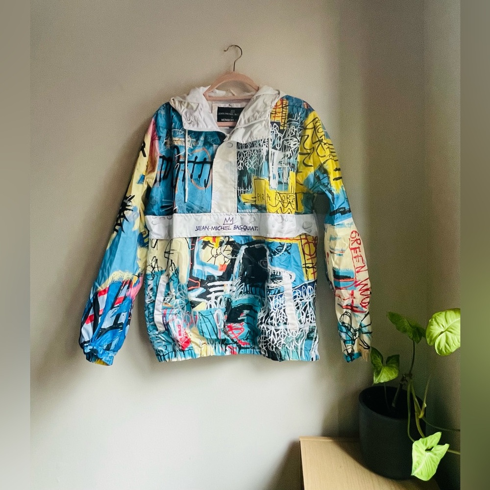 Jean-Michael Basquiat Pullover Windbreaker Size Medium NWOT